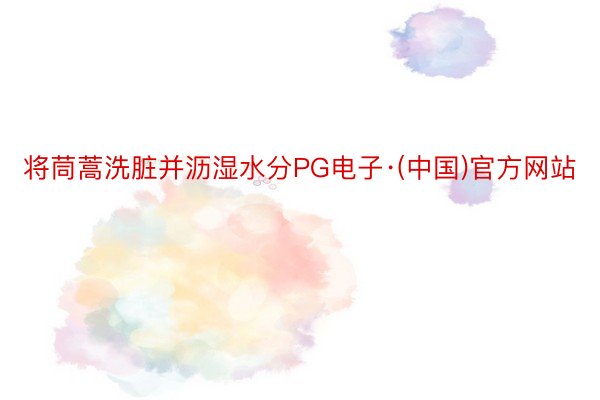 将茼蒿洗脏并沥湿水分PG电子·(中国)官方网站