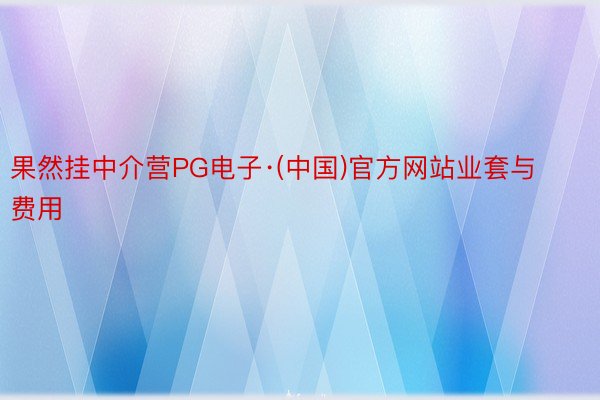 果然挂中介营PG电子·(中国)官方网站业套与费用